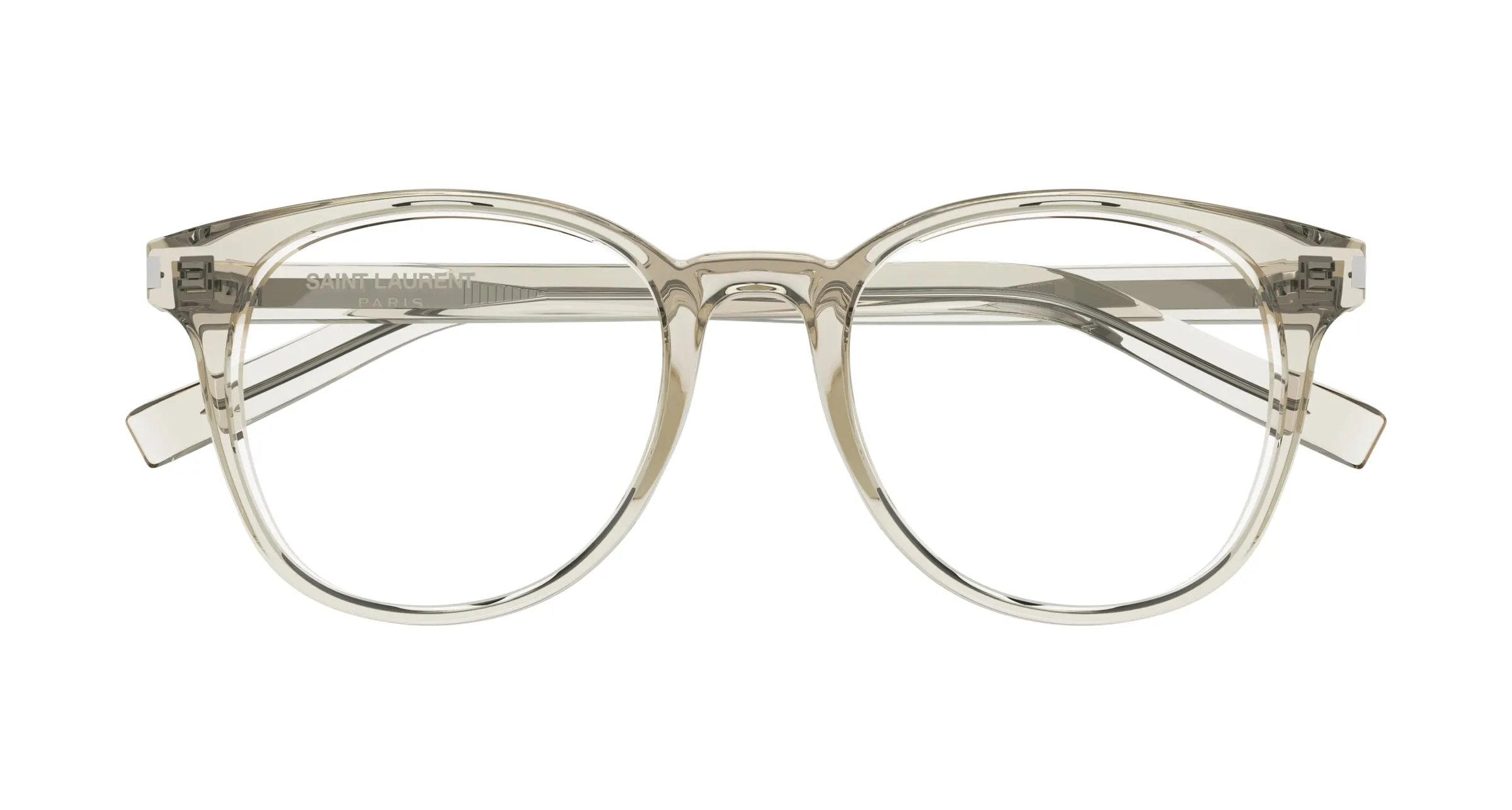 SAINT LAURENT SL 523 003 Montature da vista Acetato Beige Rotonda - immagine 2