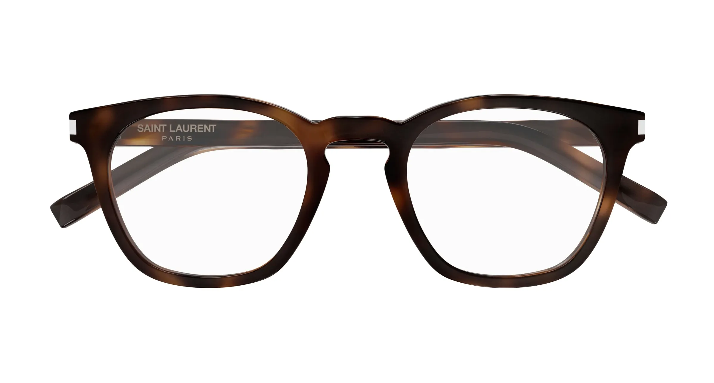 SAINT LAURENT SL 28 OPT 002 Montature da vista Acetato Havana Trasparente Rotonda - immagine 2