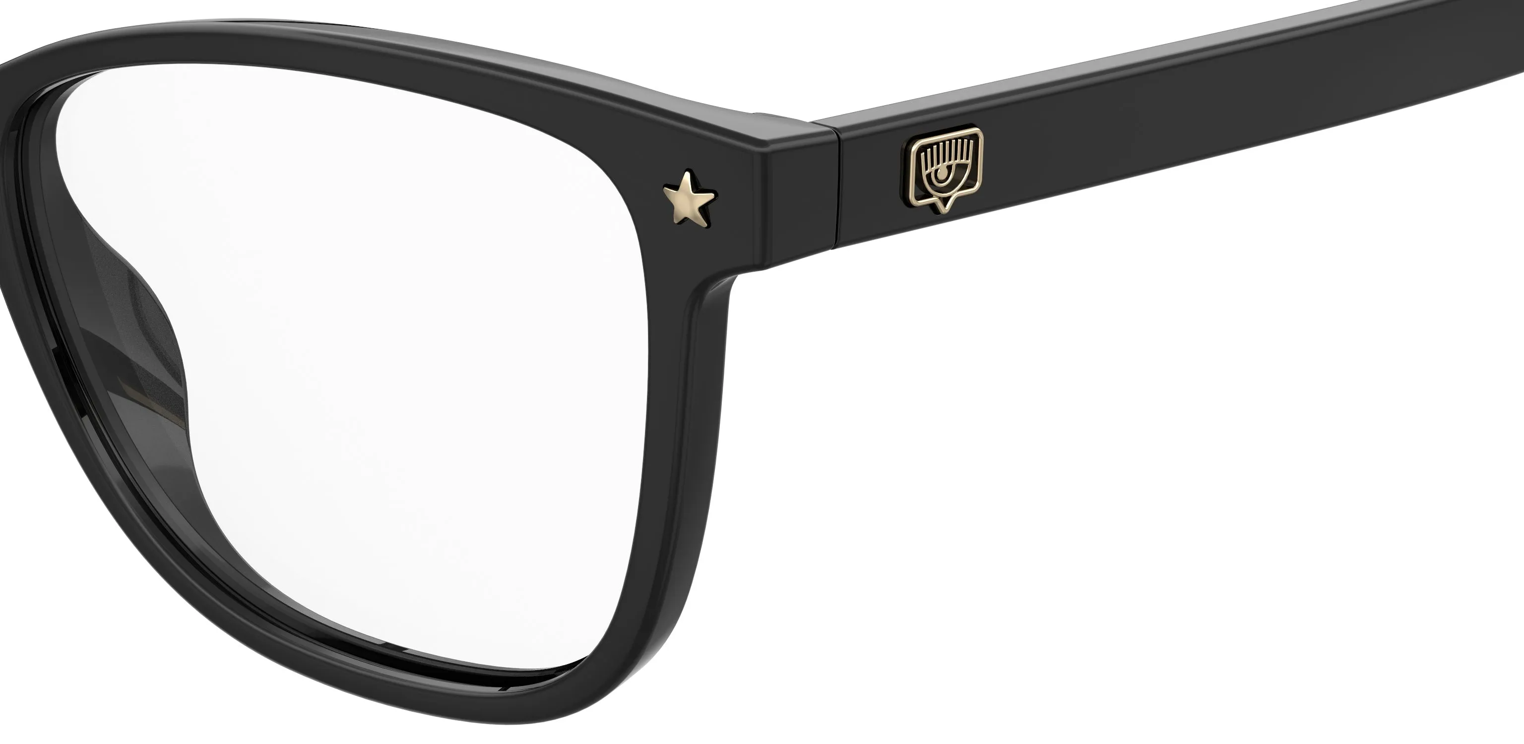 Chiara Ferragni CF 1018 807 Montature da vista Plastica Nero Squadrata - immagine 3