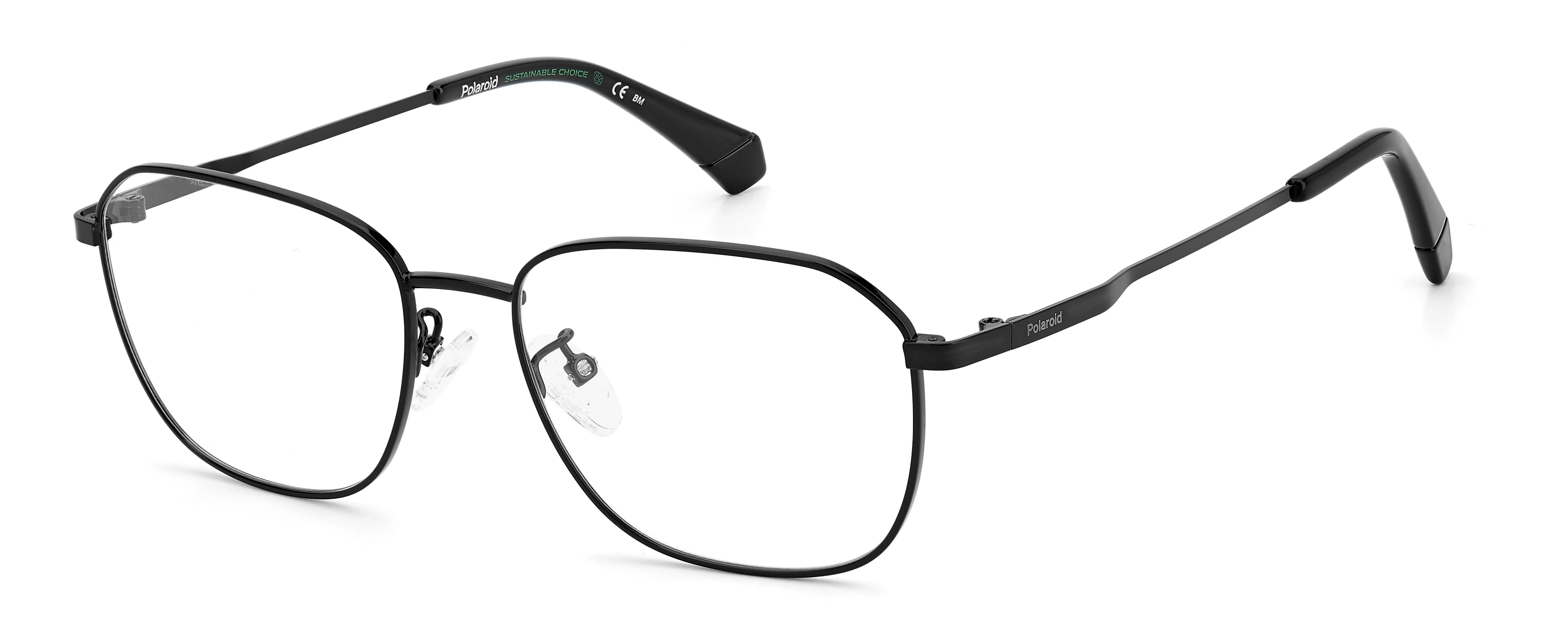Polaroid PLD D454/G 807 Montature da vista Metallo Nero Squadrata - immagine 1