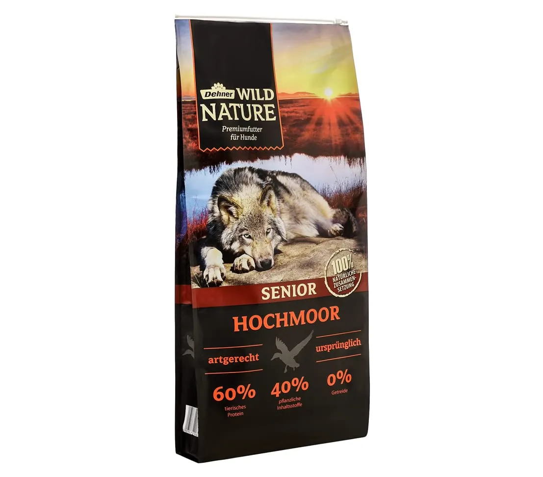 Dehner, Wild Nature Hochmoor Senior, Cibo Secco per Cani, a Base di Anatra (Lingua Italiana Non Garantita) - immagine 1