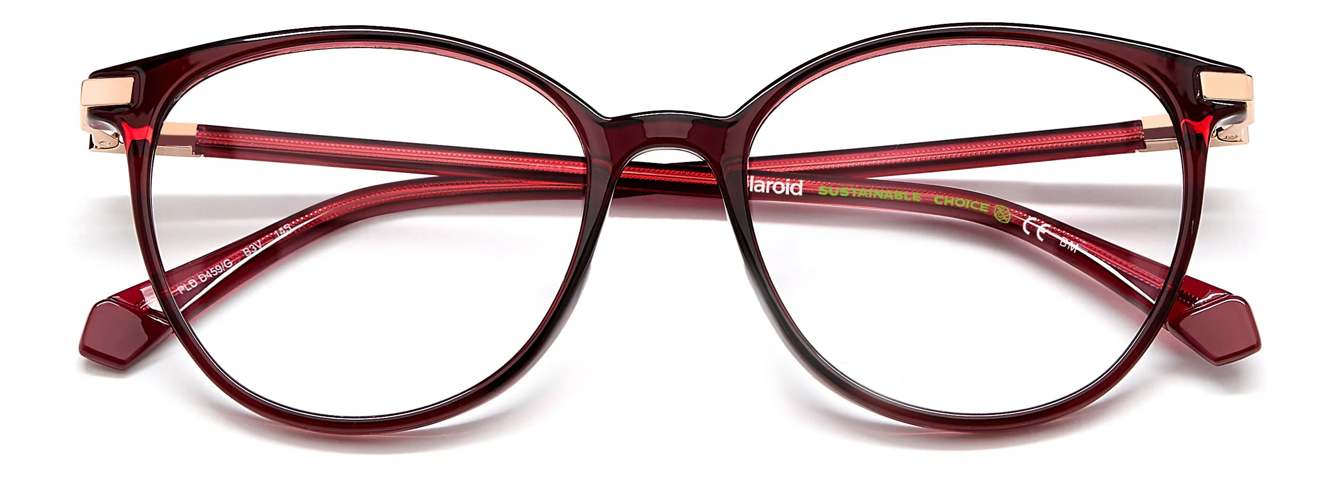 Polaroid PLD D459/G B3V Montature da vista Plastica Viola Cat Eye - immagine 3