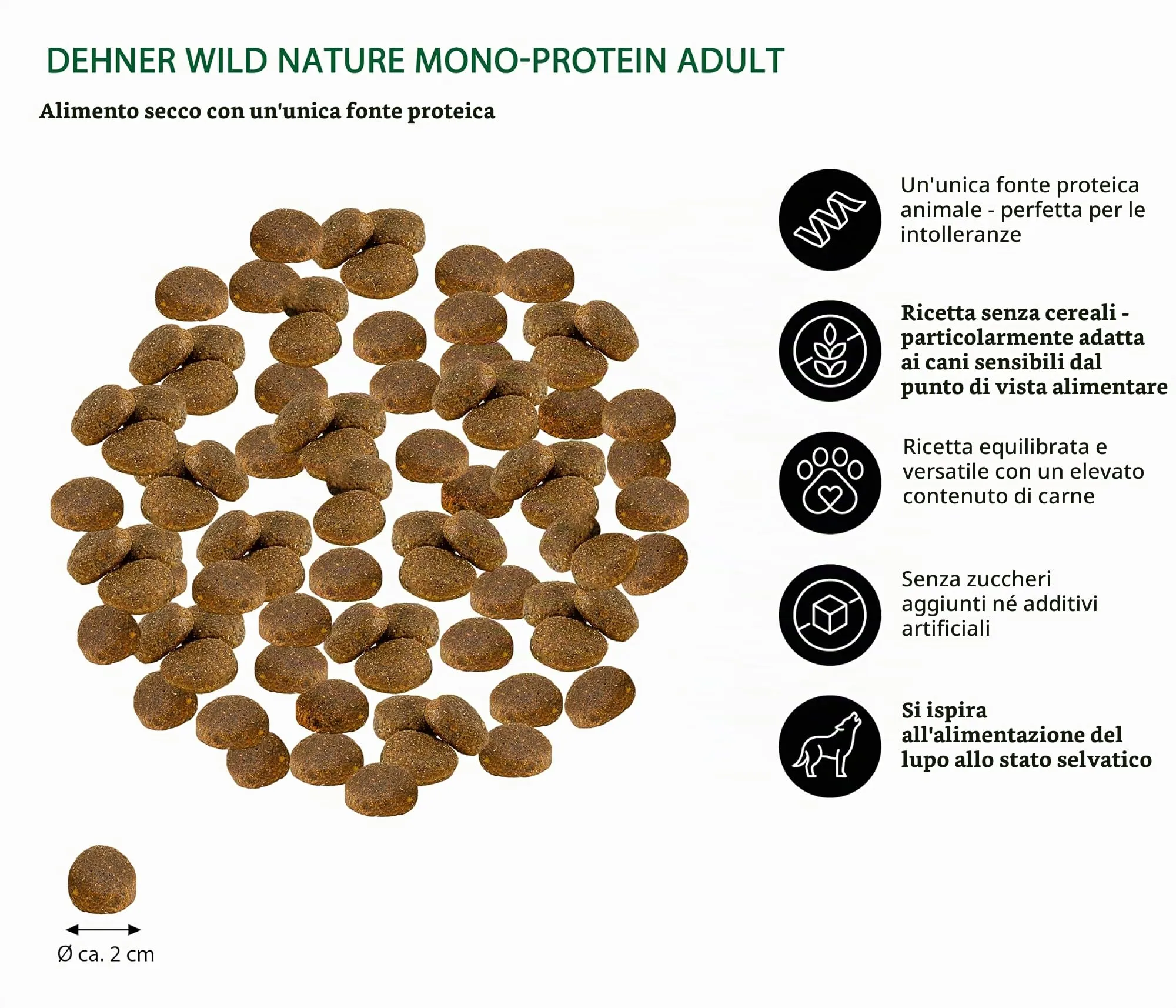 Dehner, Wild Nature, Gebirgssee, Mangime Secco per Cani Adulti - immagine 4