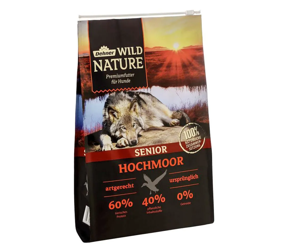 Dehner, Wild Nature Hochmoor Senior, Cibo Secco per Cani, a Base di Anatra (Lingua Italiana Non Garantita) - immagine 1