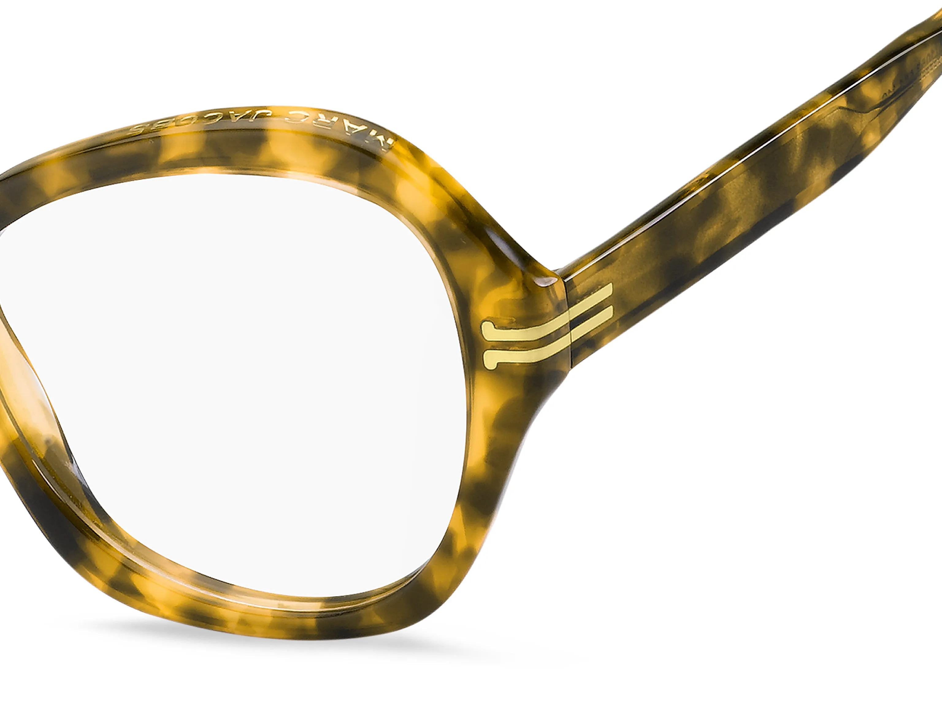 Marc Jacobs MJ 1053 A84 Montature da vista Acetato Havana/Giallo Cat Eye - immagine 3
