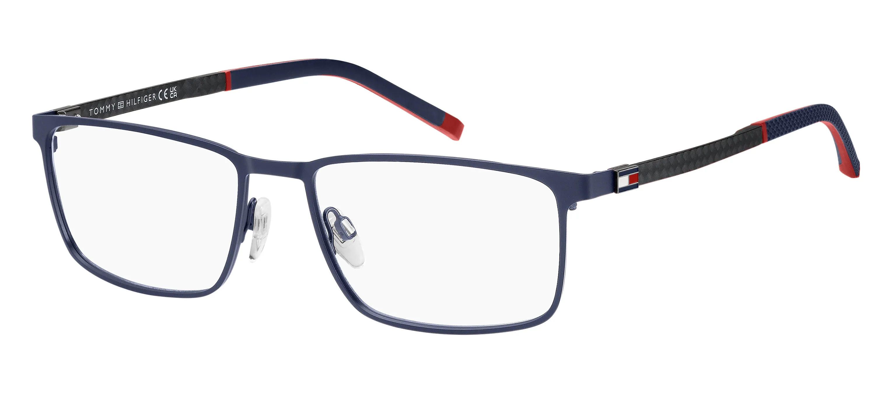 Tommy Hilfiger TH 1918 FLL Montature da vista Acciaio Blu / opaco Squadrata - immagine 1