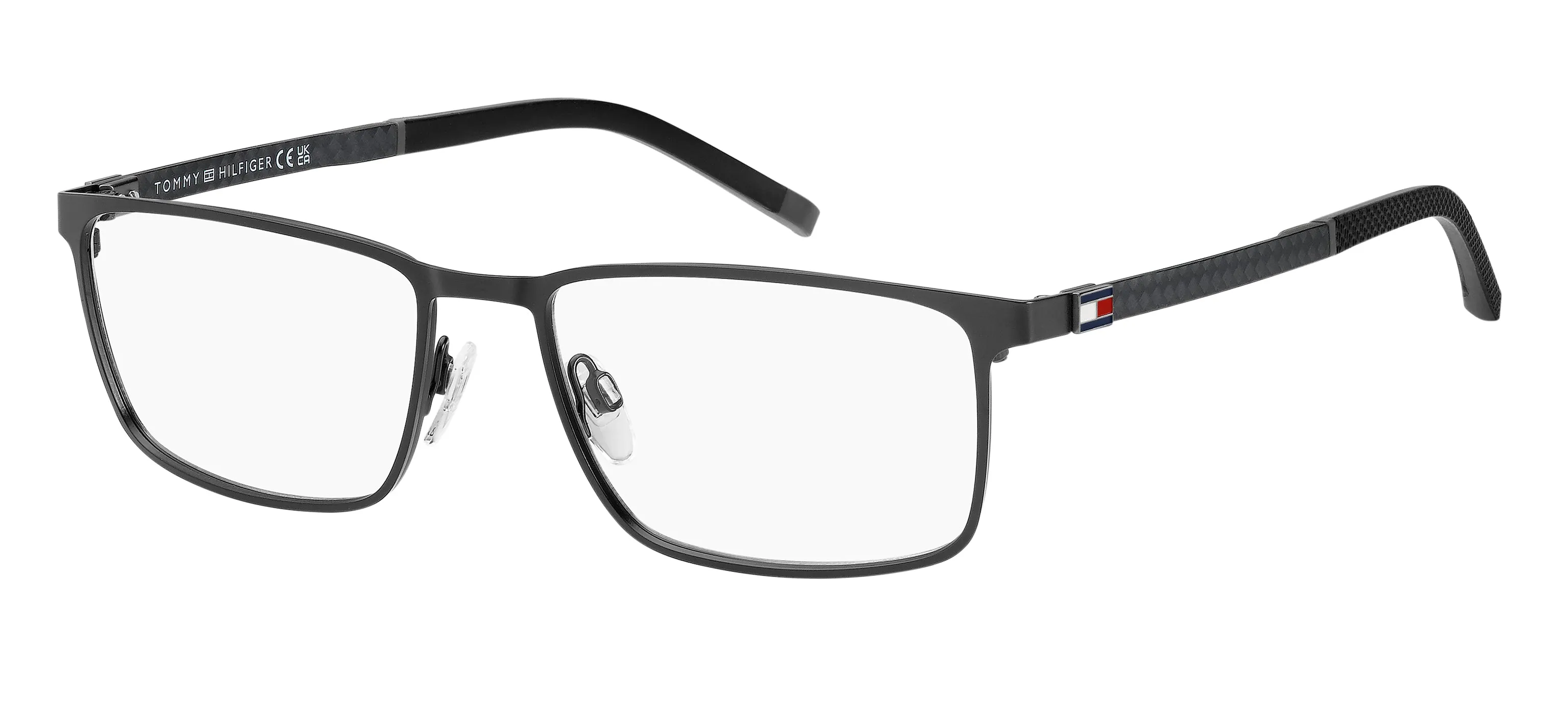Tommy Hilfiger TH 1918 003 Montature da vista Acciaio Nero-opaco Squadrata - immagine 1