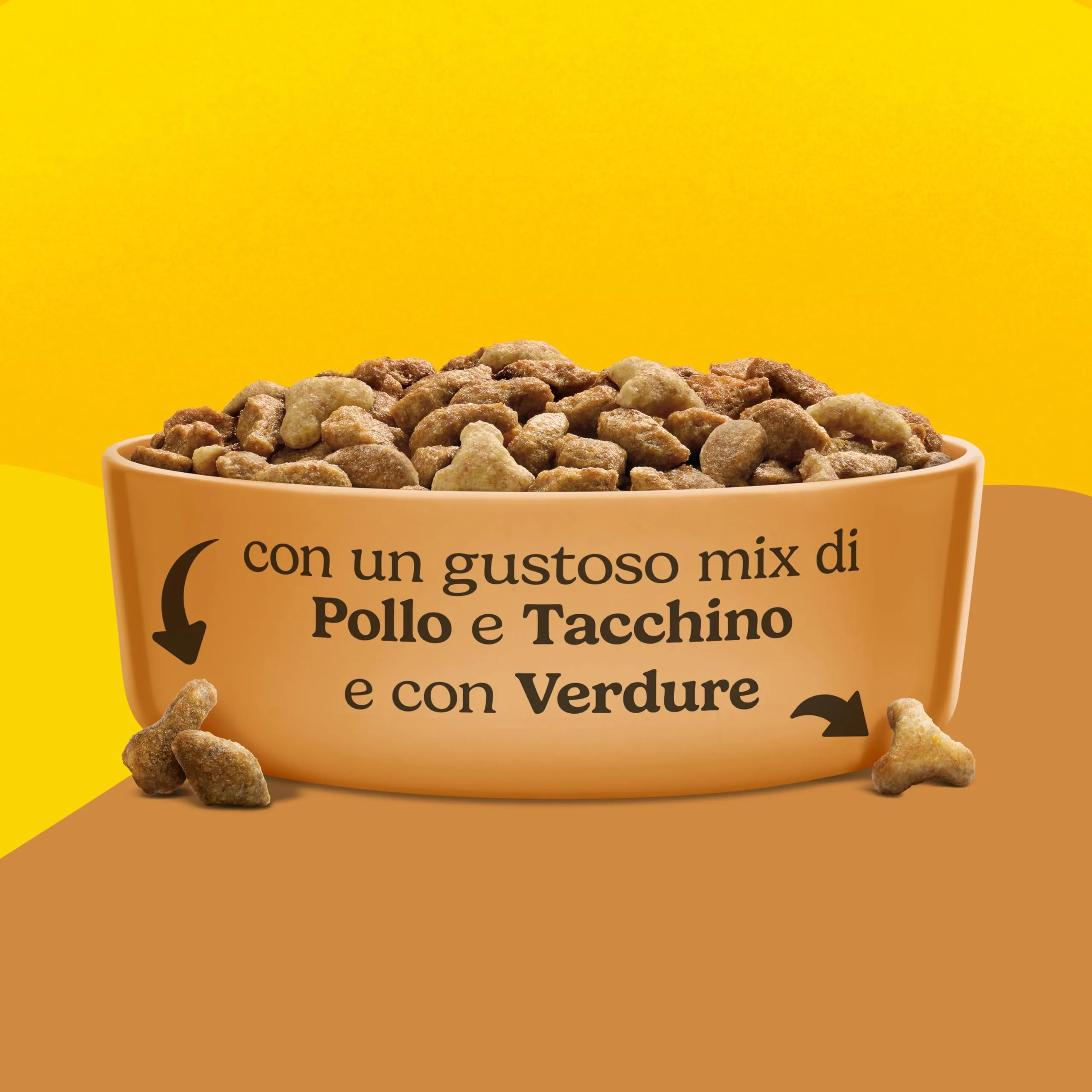 PURINA FRISKIES Promises Crocchette per Gatti Adulti con Pollo, Tacchino e Verdure 20 Sacchi da 400g - immagine 3