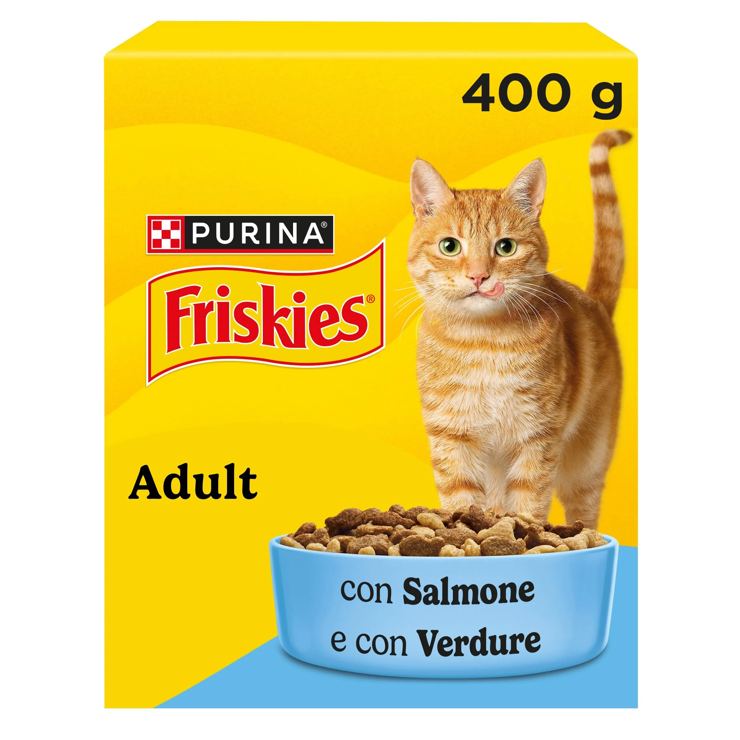 PURINA FRISKIES Adult con Salmone e con Verdure in confezione di cartone in 20 Scatole da 400g - immagine 4