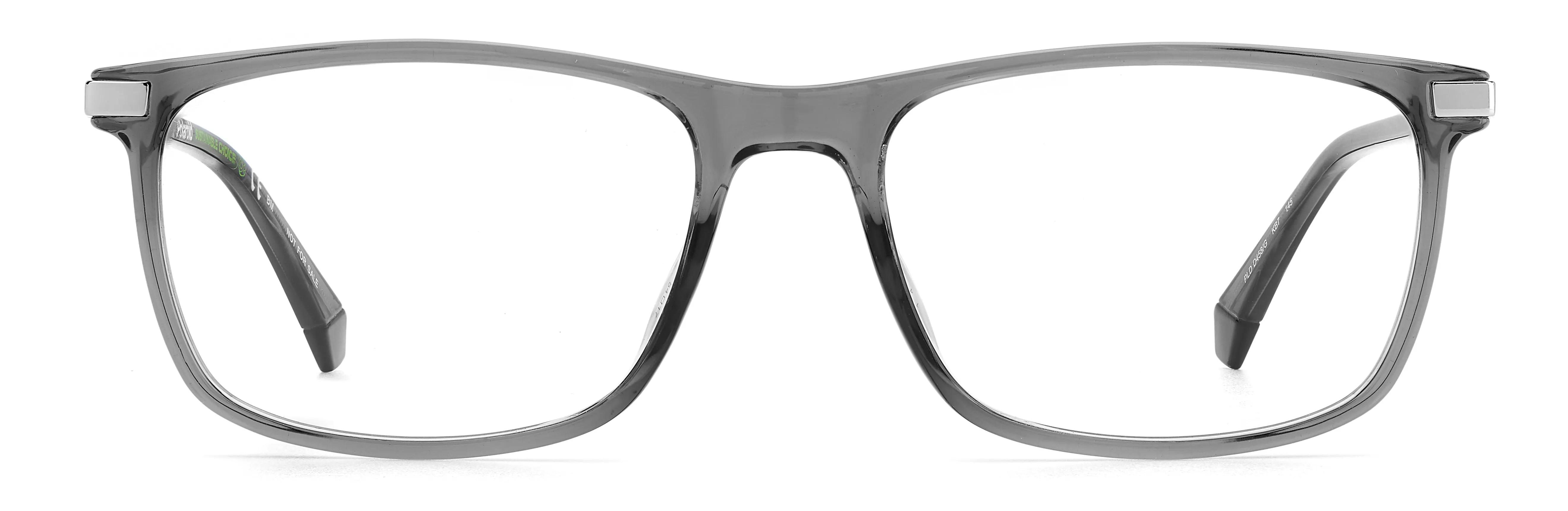 Polaroid PLD D458/G KB7 Montature da vista Plastica Grigio Squadrata - immagine 2