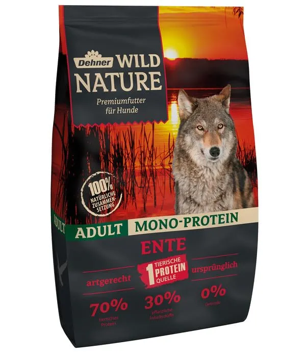 Dehner Wild Nature - Cibo secco per cani mono proteine, anatra, 4 kg - immagine 4