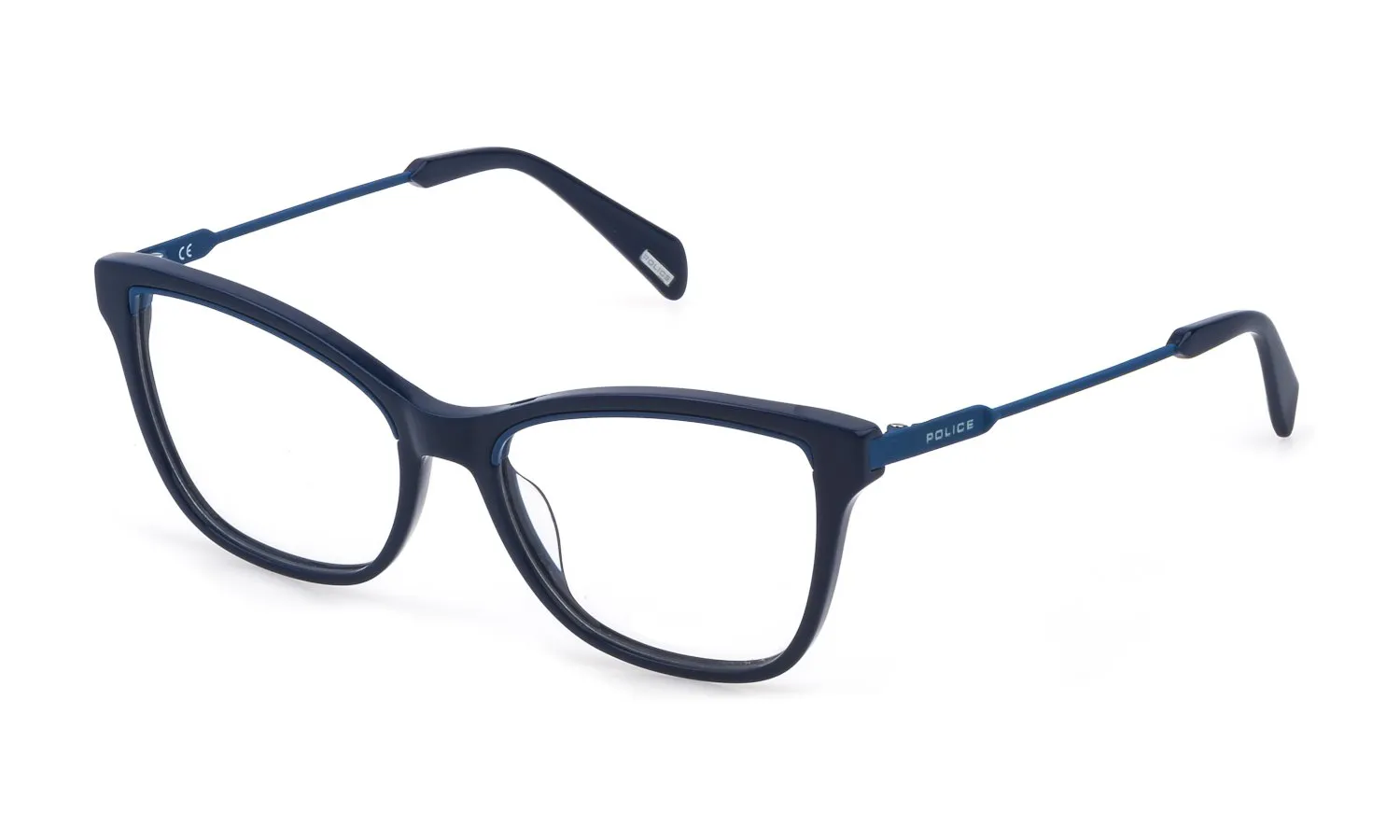 Police VPLC30E LIAISON 1 9GUV Montature da vista Acetato Blu Farfalla - immagine 1
