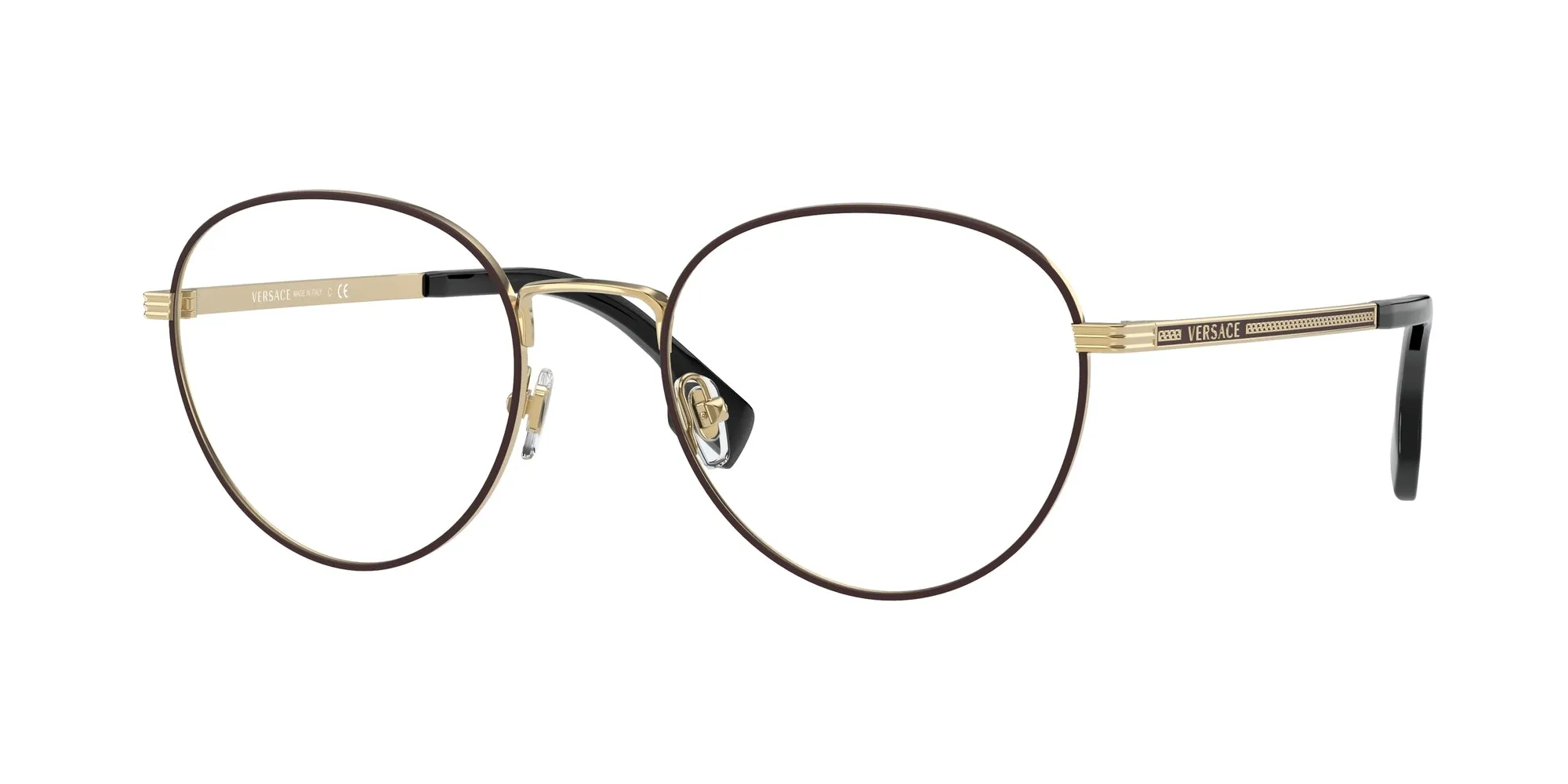 Versace VE1279 1480 Montature da vista Acciaio Rosso Pantos Normale - immagine 1