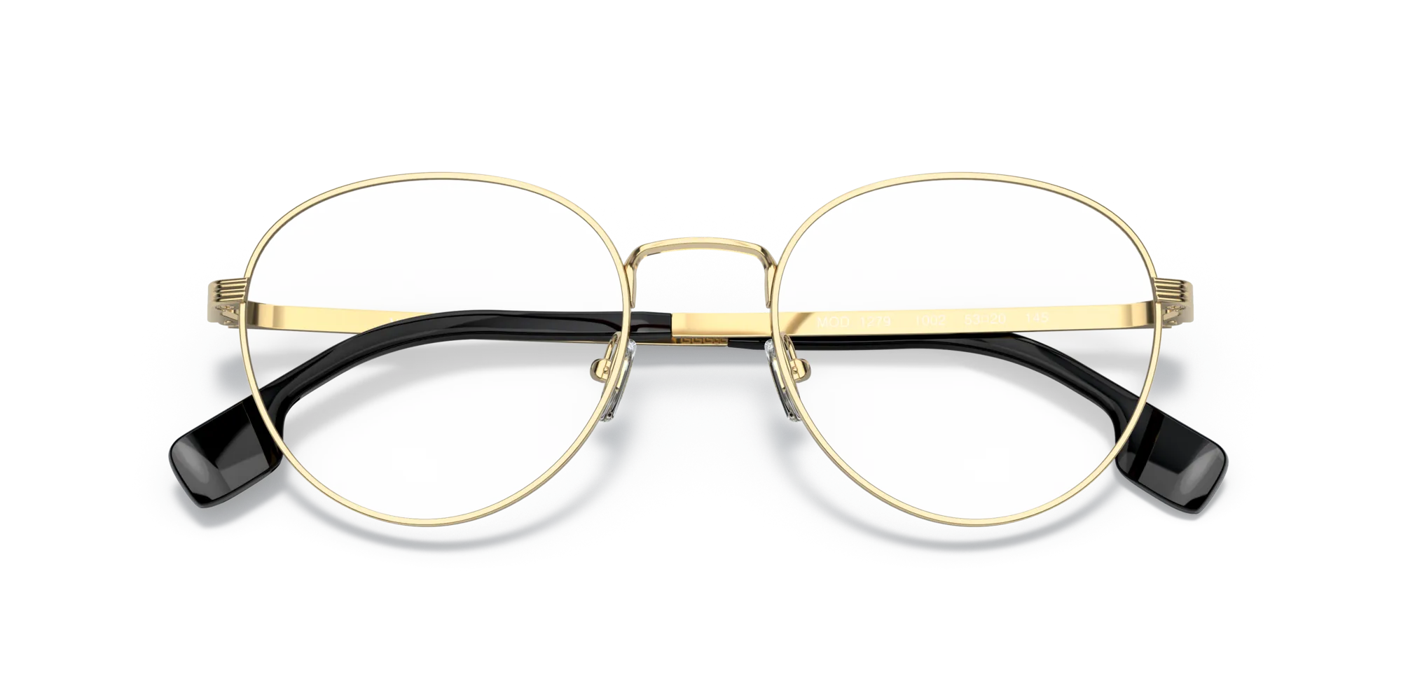 Versace VE1279 1002 Montature da vista Acciaio Oro Trasparente Pantos Normale - immagine 2