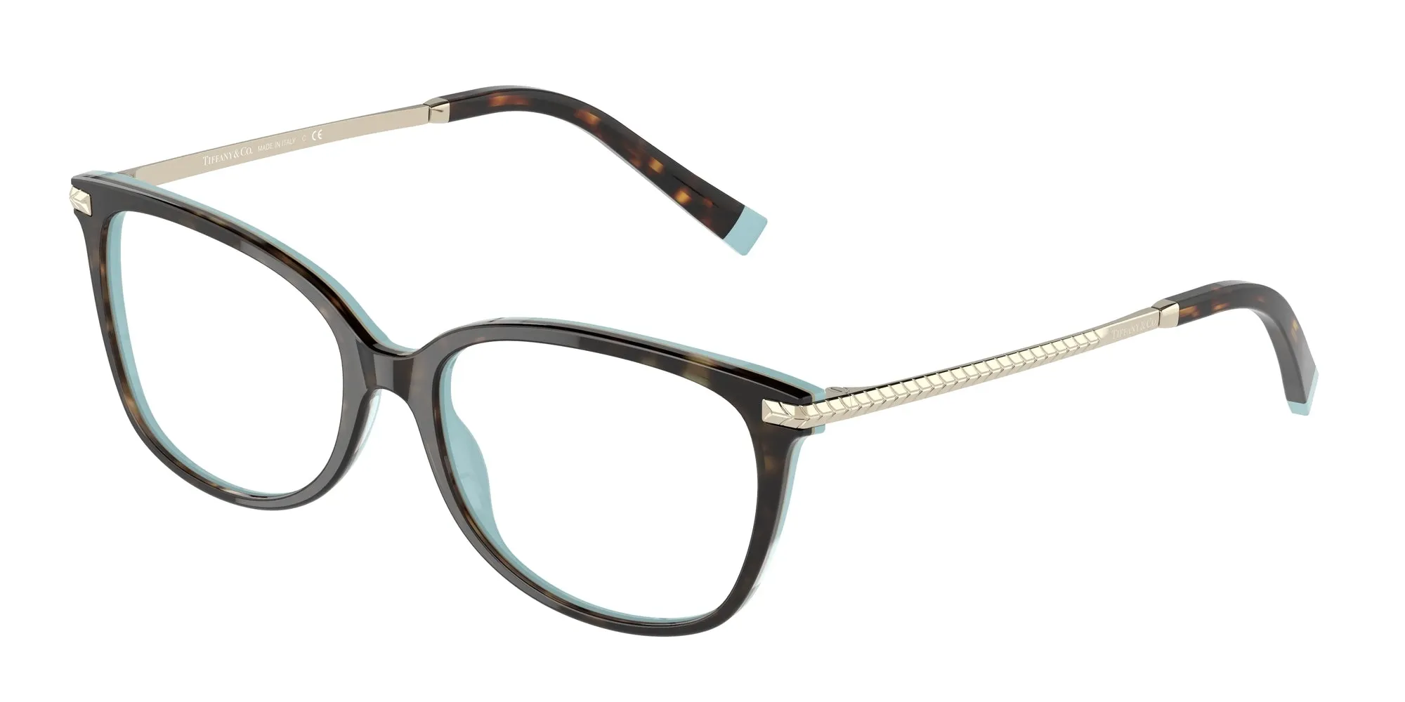 Tiffany TF2221 8134 Montature da vista Acetato Marrone Trasparente Squadrata Normale - immagine 1