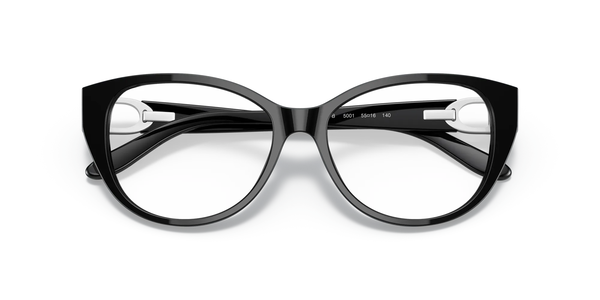 Ralph Lauren RL6223B 5001 Montature da vista Acetato Nero Trasparente Cat Eye Normale - immagine 2