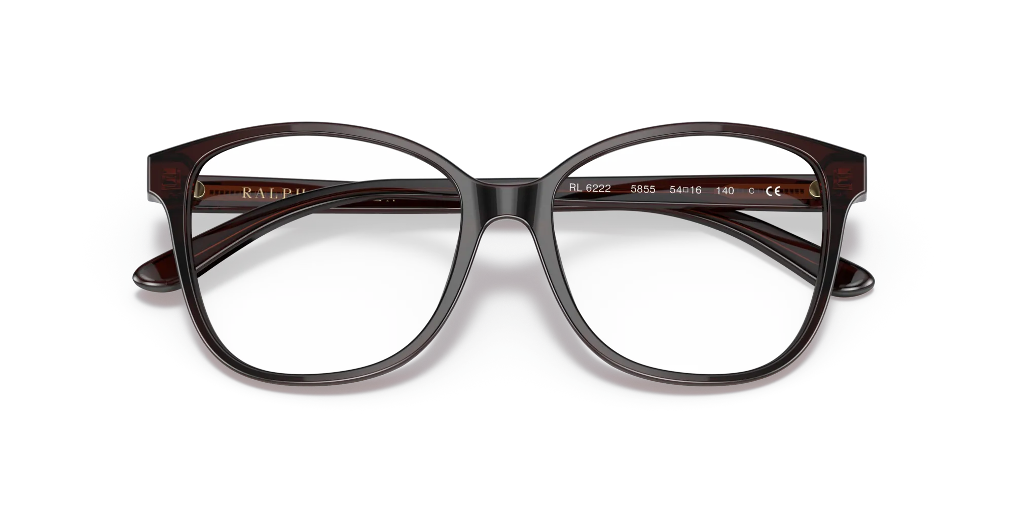 Ralph Lauren RL6222 5855 Montature da vista Acetato Rosso Mattone Cat Eye - immagine 2