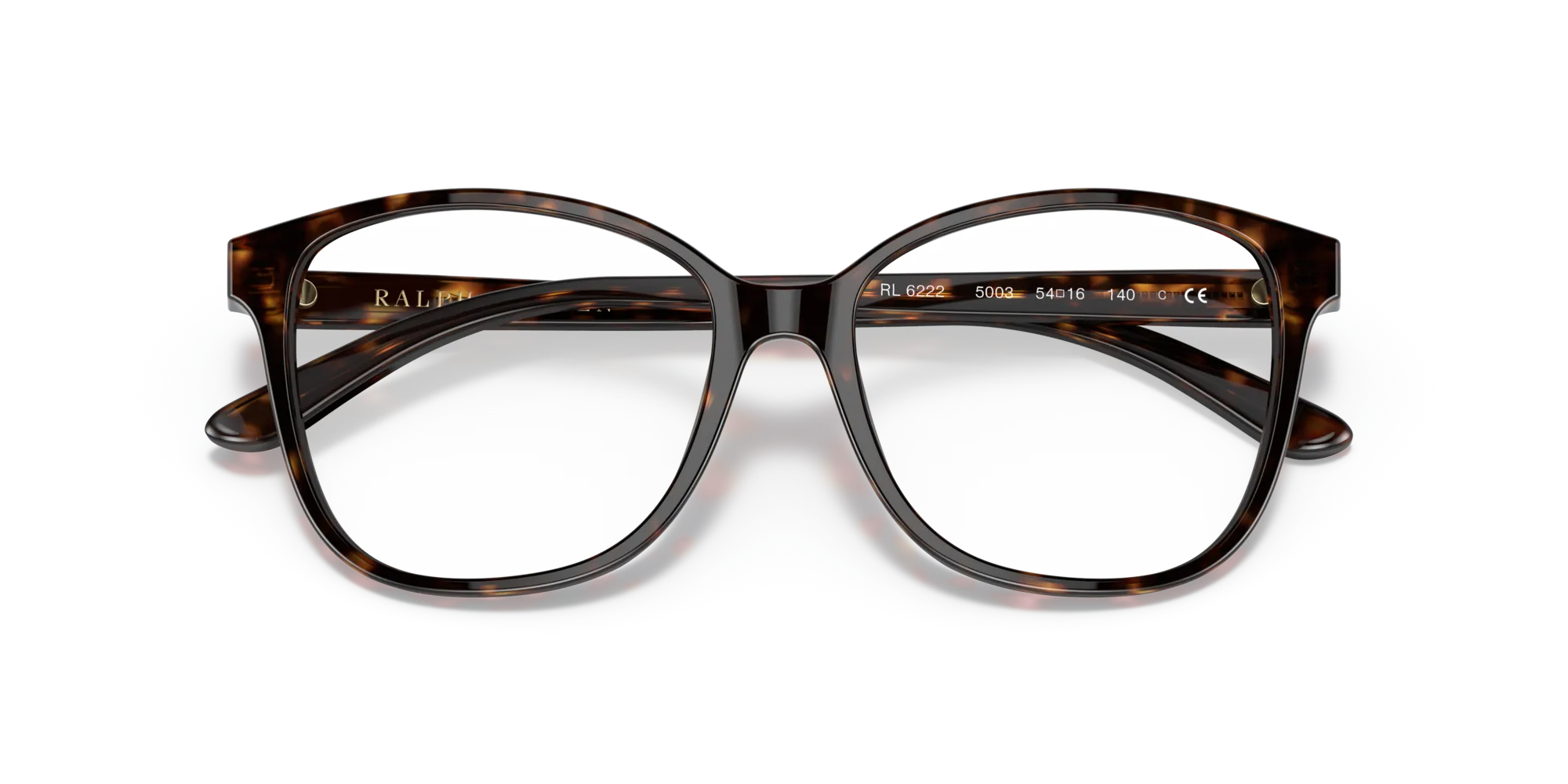 Ralph Lauren RL6222 5003 Montature da vista Acetato Tartaruga Cat Eye Normale - immagine 2