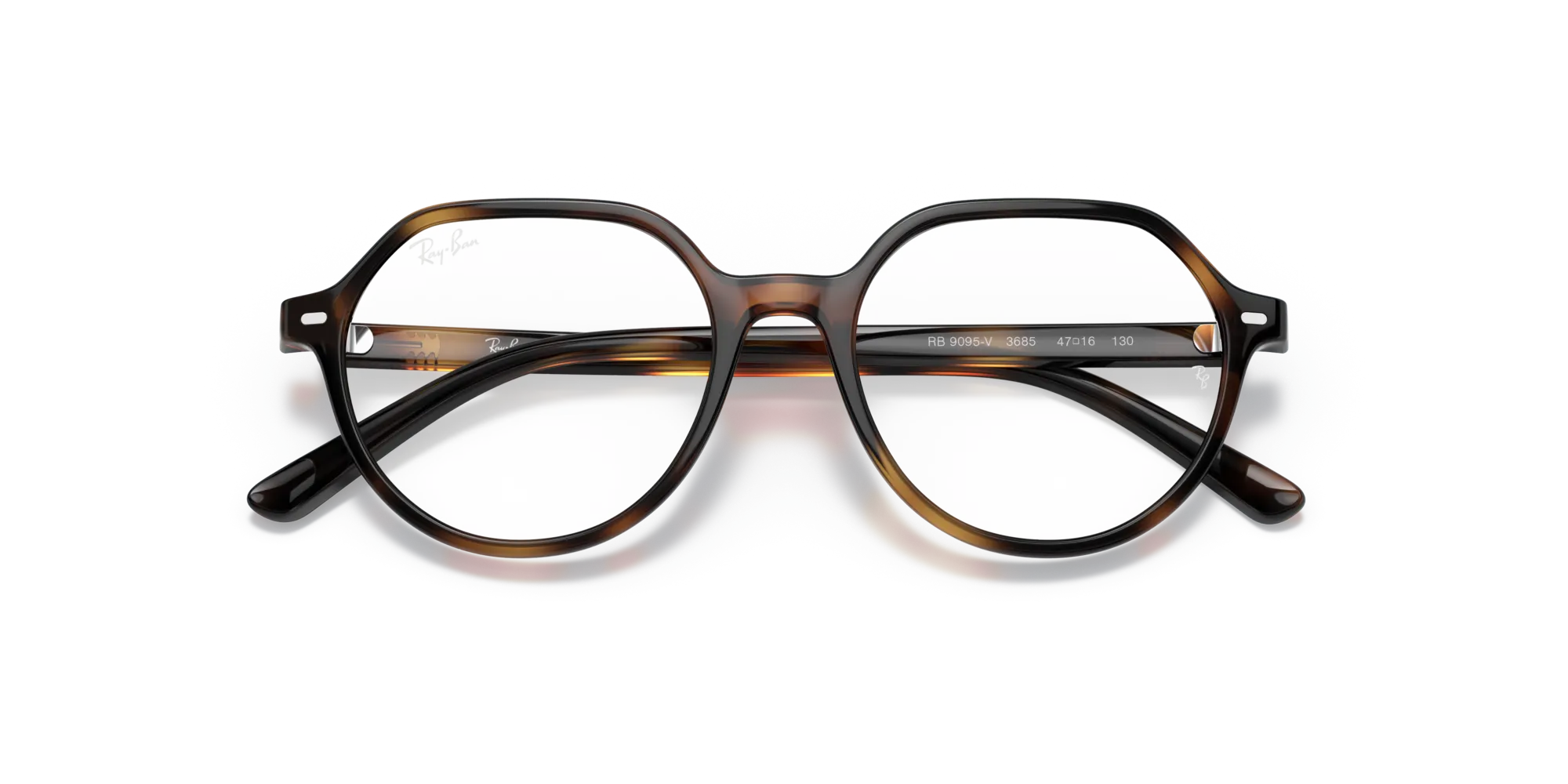 Ray - Ban RY9095V 3685 Montature da vista bambino Plastica Havana Squadrata - immagine 2