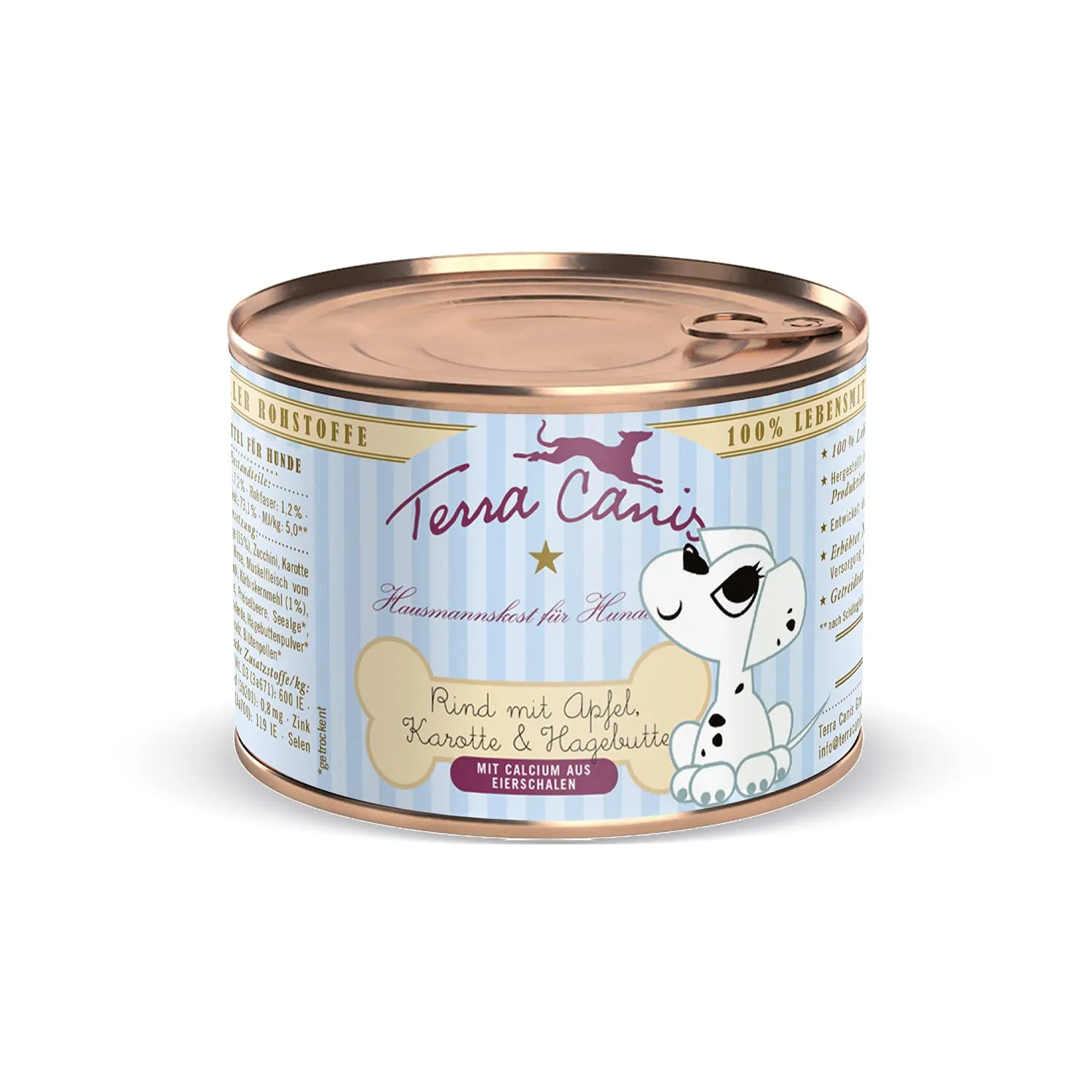 Terra Canis Manzo con mela e rosa canina, Puppy cibo umido per cani, 200g - immagine 1