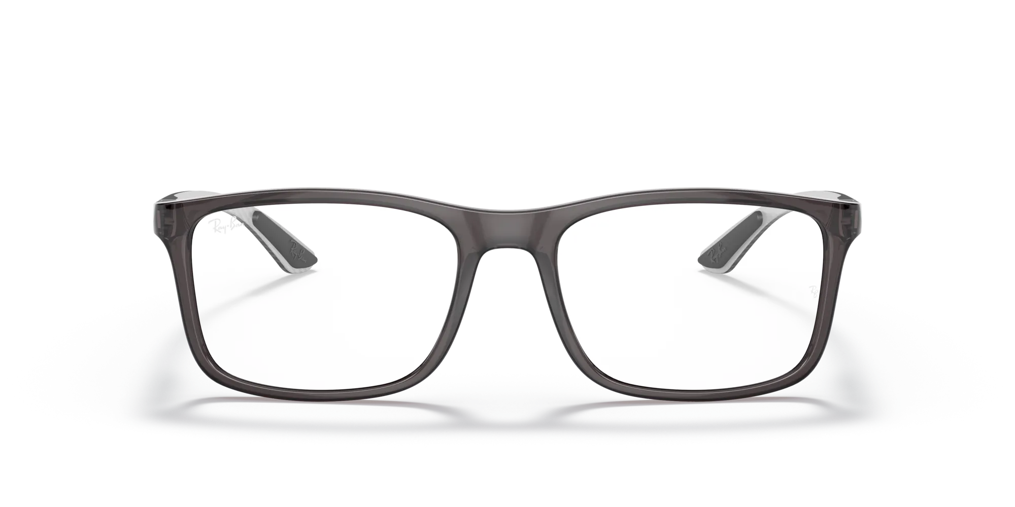 Ray - Ban RX8908 8061 Montature da vista Nylon Grigio Trasparente Squadrata Normale - immagine 3