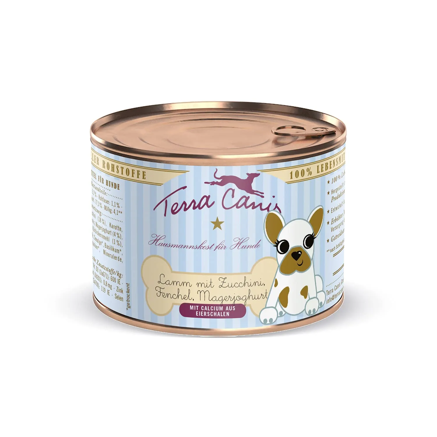 Terra Canis Agnello con zucchina, Puppy cibo umido per cani, 200g - immagine 1