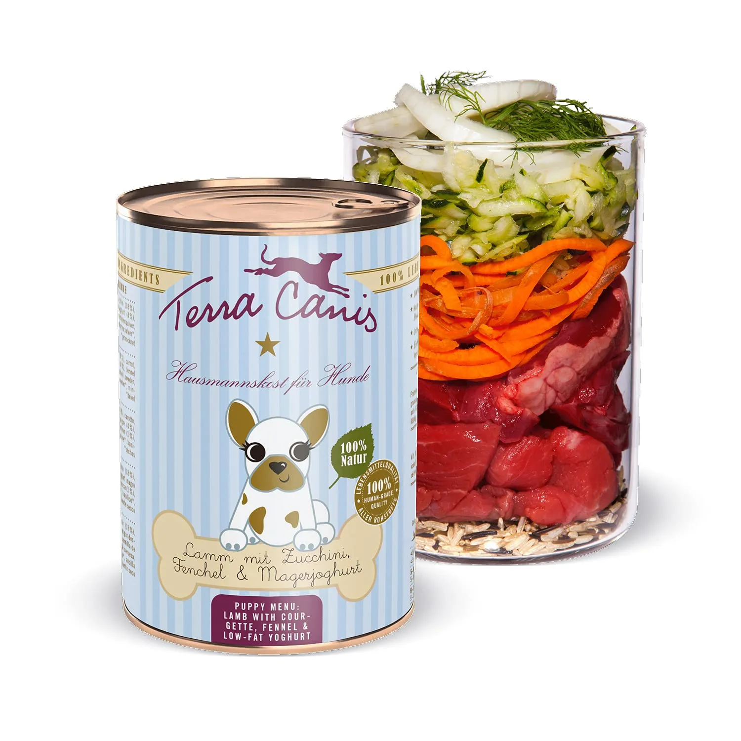 Terra Canis Agnello con zucchina, cibo umido Puppy per cani, 400g - immagine 1