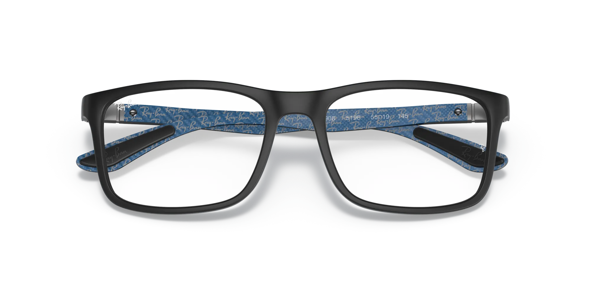 Ray - Ban RX8908 5196 Montature da vista Nylon Nero Trasparente Squadrata Normale - immagine 2