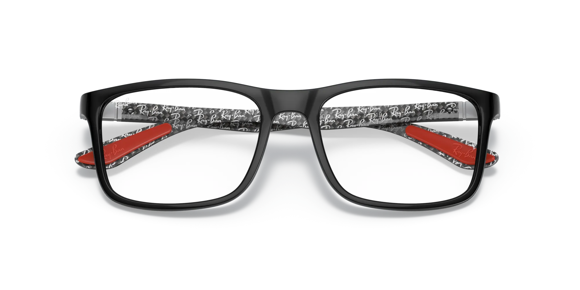 Ray - Ban RX8908 2000 Montature da vista Nylon Nero Trasparente Squadrata Normale - immagine 2