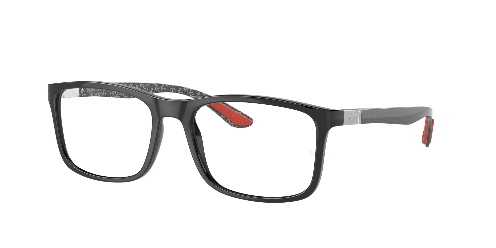 Ray - Ban RX8908 2000 Montature da vista Nylon Nero Trasparente Squadrata Normale - immagine 1
