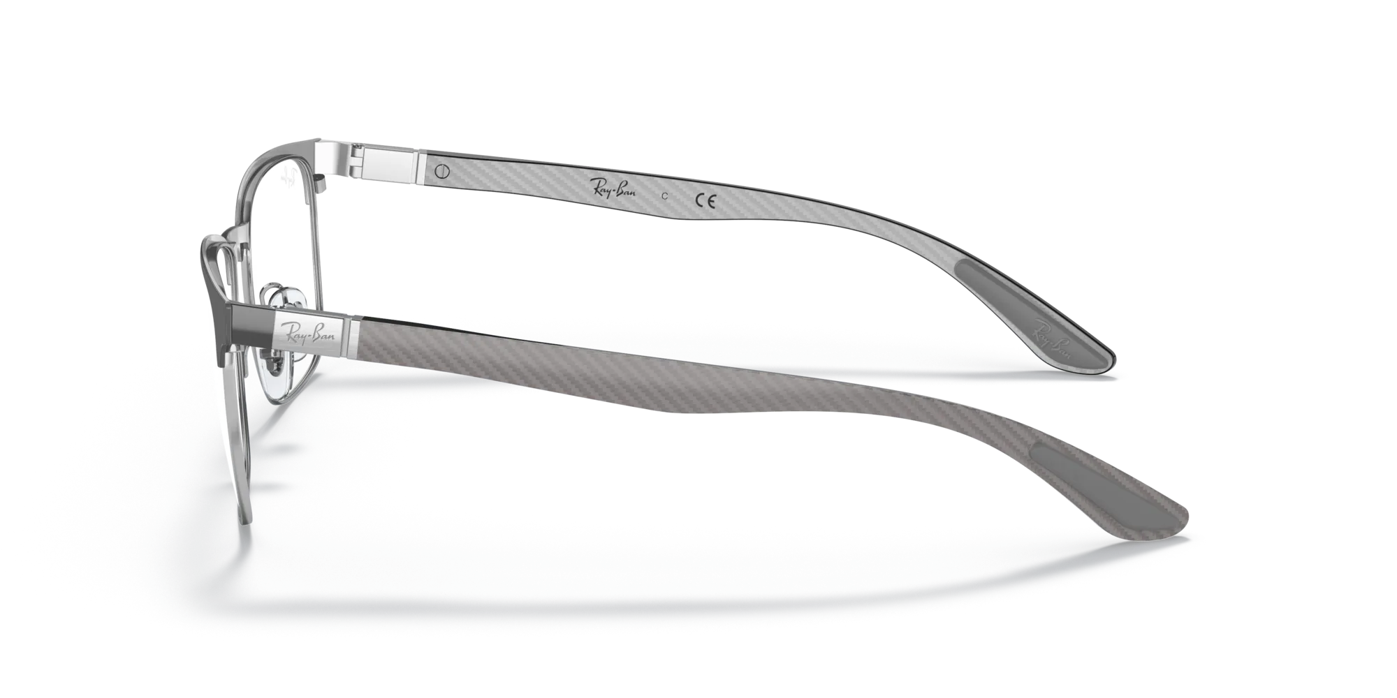 Ray - Ban RX8421 3125 Montature da vista Metallo Grigio Trasparente Squadrata Normale - immagine 4