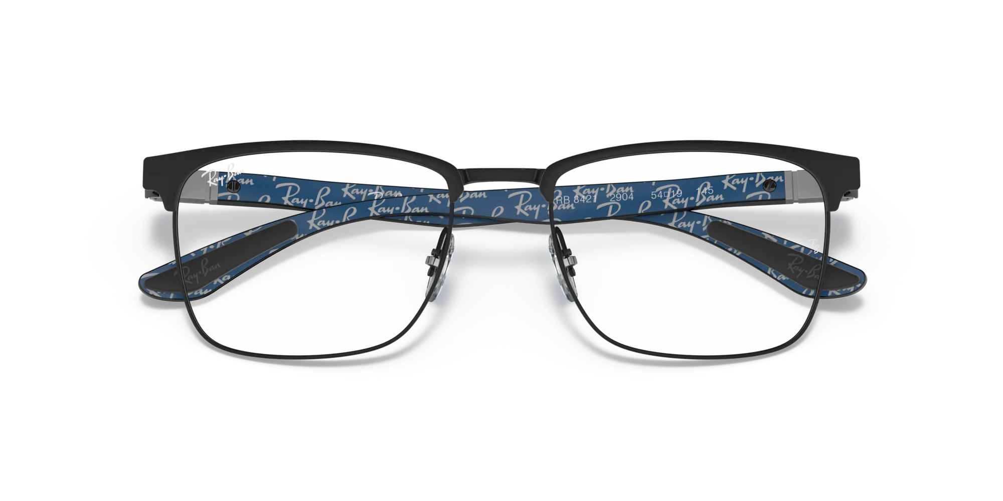 Ray - Ban RX8421 2904 Montature da vista Metallo Nero Trasparente Squadrata Normale - immagine 2