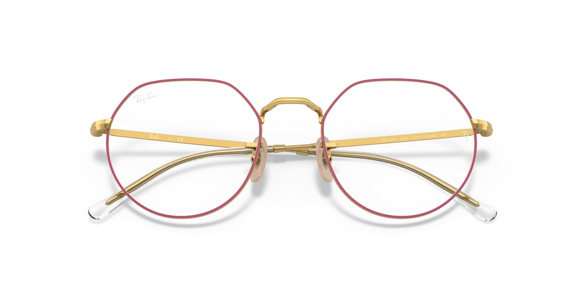 Ray - Ban RX6465 JACK 3137 Montature da vista Metallo Viola Geometrica - immagine 2