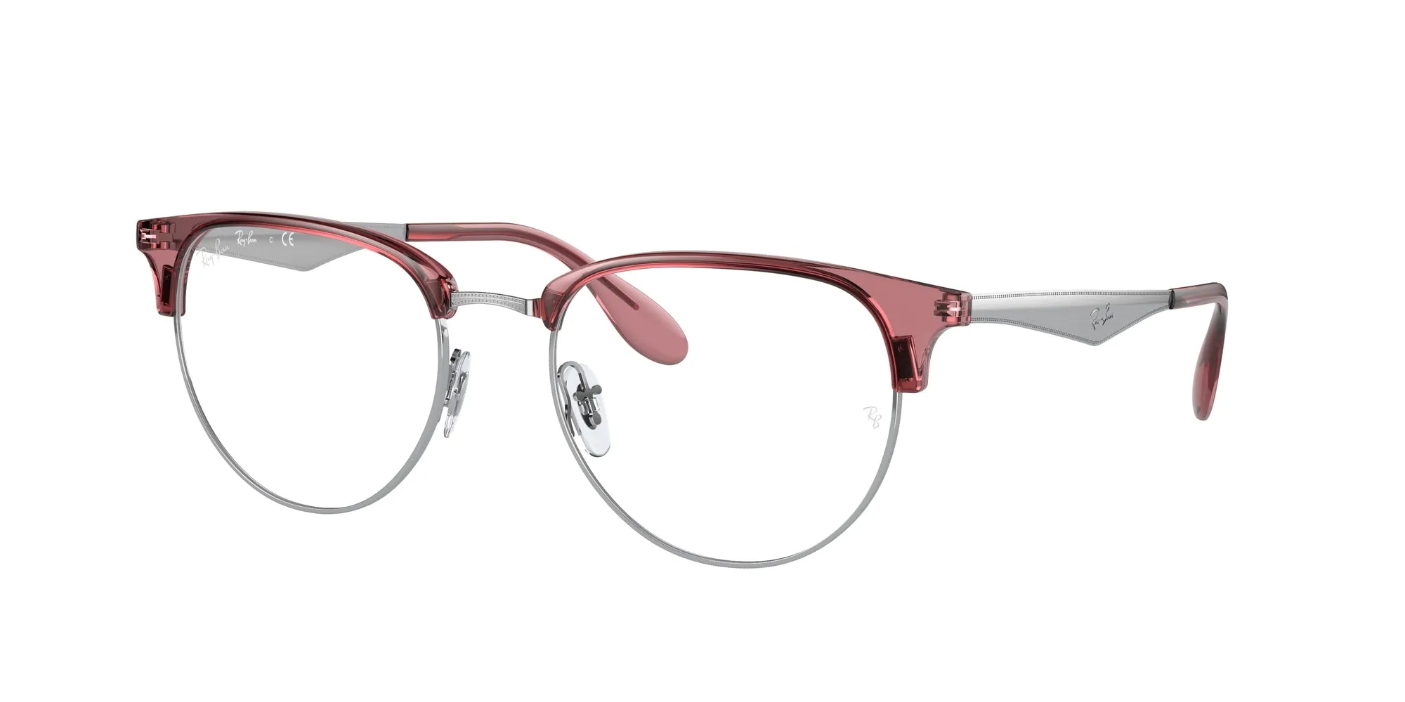 Ray - Ban RX6396 3131 Montature da vista Metallo Rosso Trasparente Pantos Normale - immagine 1