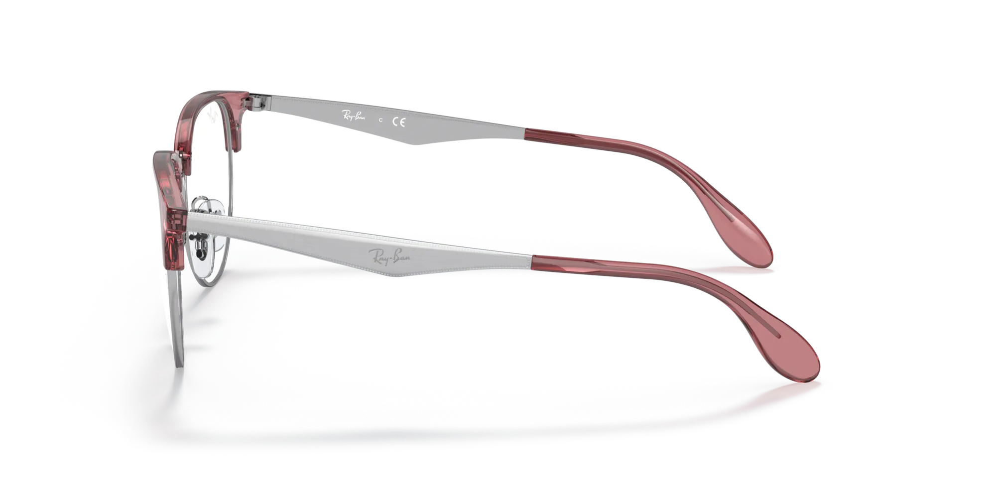 Ray - Ban RX6396 3131 Montature da vista Metallo Rosso Trasparente Pantos Normale - immagine 4