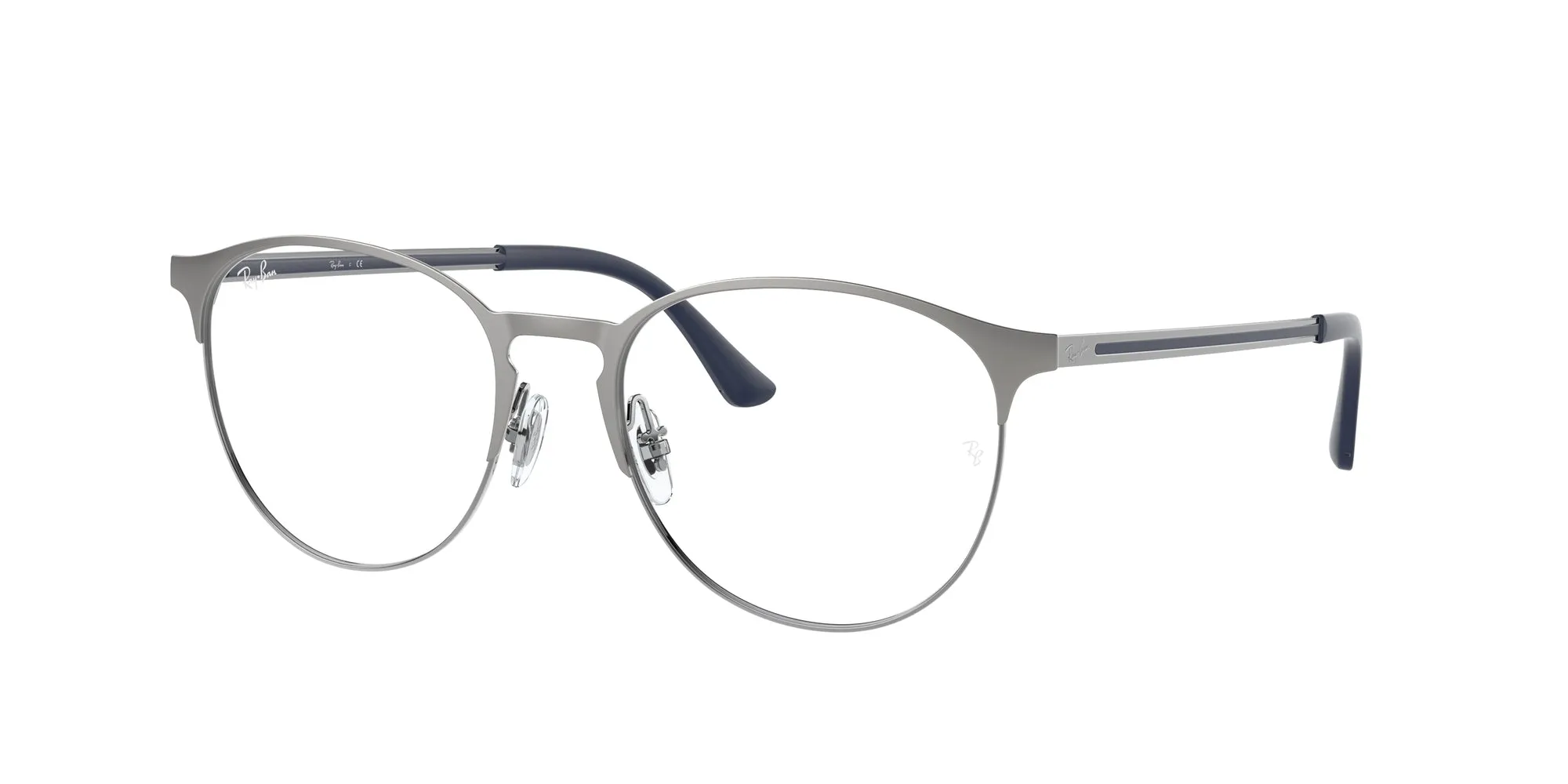 Ray - Ban RX6375 3135 Montature da vista Metallo Grigio Trasparente Pantos Normale - immagine 1