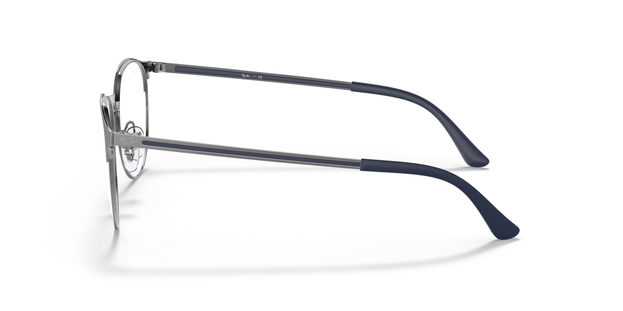 Ray - Ban RX6375 3135 Montature da vista Metallo Grigio Trasparente Pantos Normale - immagine 4