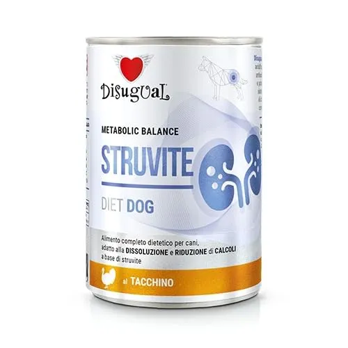 Disugual Dieta Cibo umido per cani 6 x 400 gr (Pavo Struvite) - immagine 1