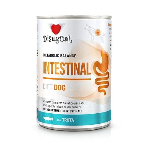 Disugual Dieta Cibo umido per cani, 6 x 400 g (trota intestinale) - immagine 1