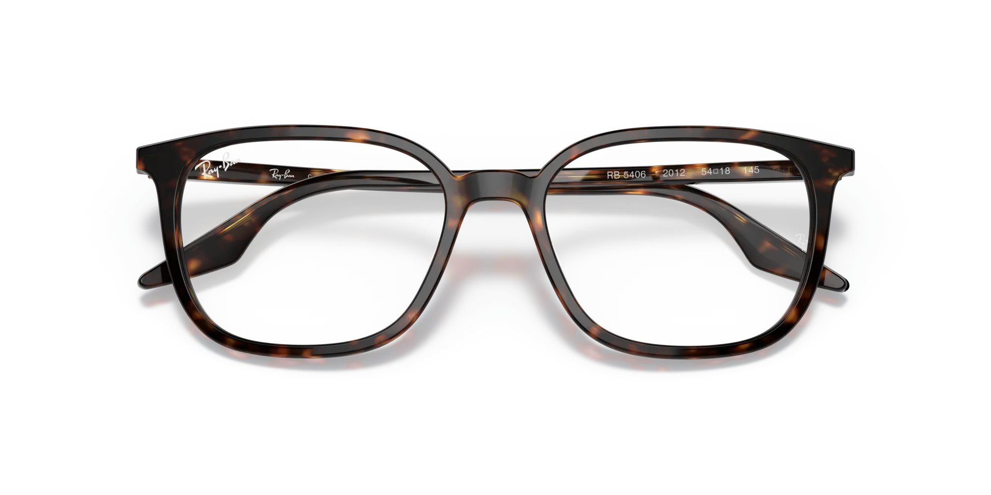 Ray - Ban RX5406 2012 Montature da vista Acetato Tartaruga Trasparente Squadrata Normale - immagine 2