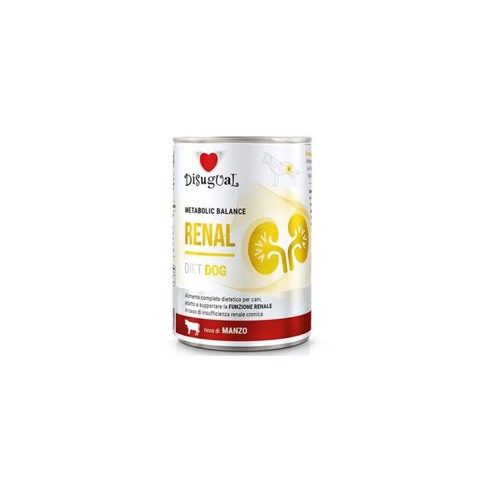 Dissugual Cibo Umido per Cani Renal Vitello 6 x 400 g - immagine 1