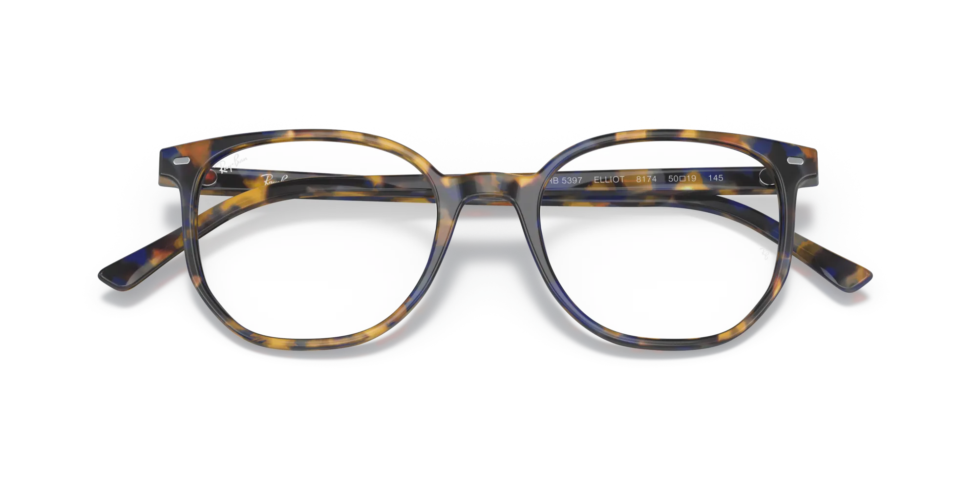 Ray - Ban RX5397 ELLIOT 8174 Montature da vista Acetato Tartaruga Trasparente Geometrica Normale - immagine 2