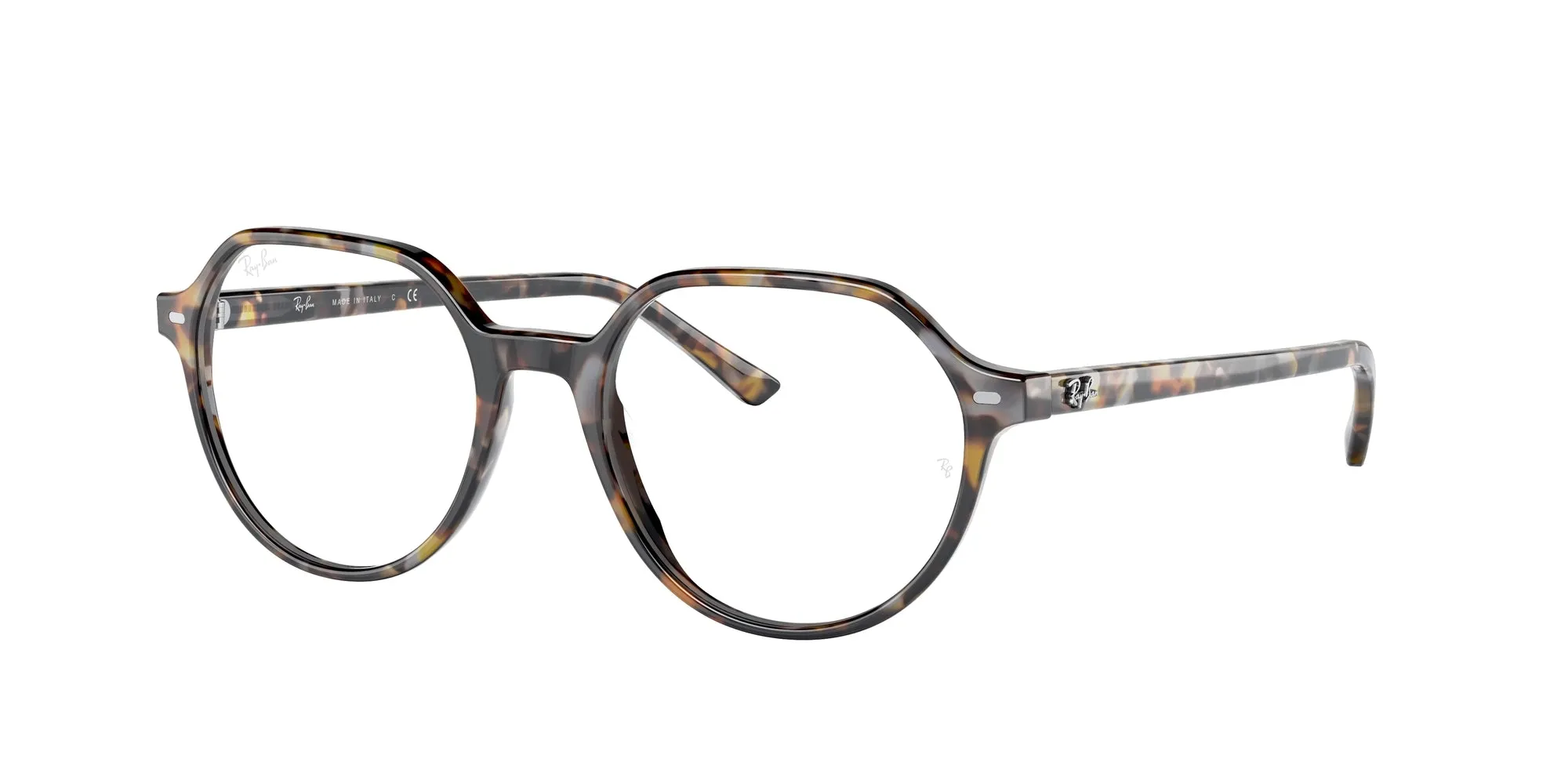 Ray - Ban RX5395 THALIA 8173 Montature da vista Acetato Marrone Trasparente Rotonda Normale - immagine 1