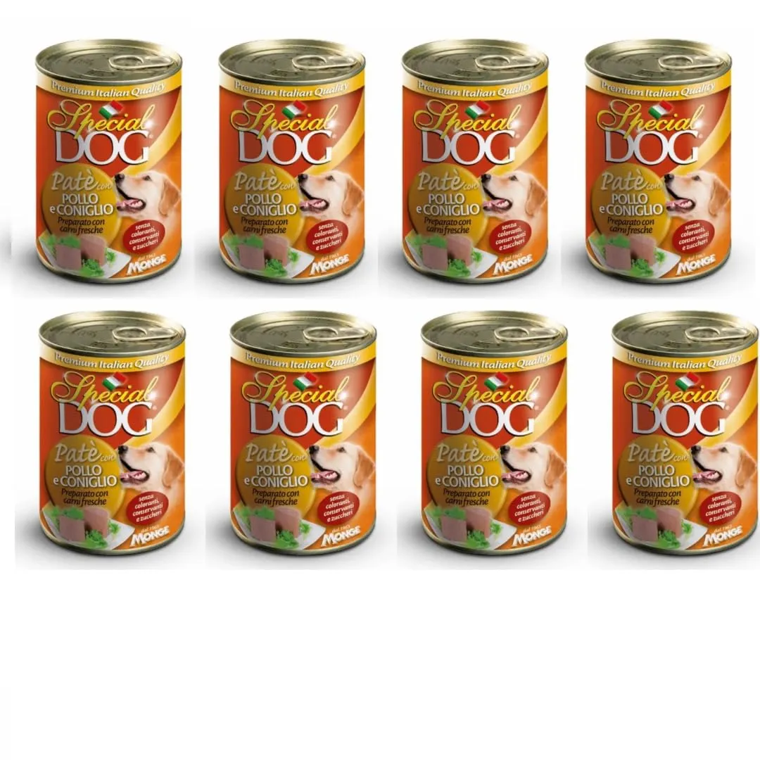 MONGE SPECIAL DOG PATÉ DA 400 GR. CANE ADULTO - CIBO PER CANI - (Gusto, 8X) - immagine 8