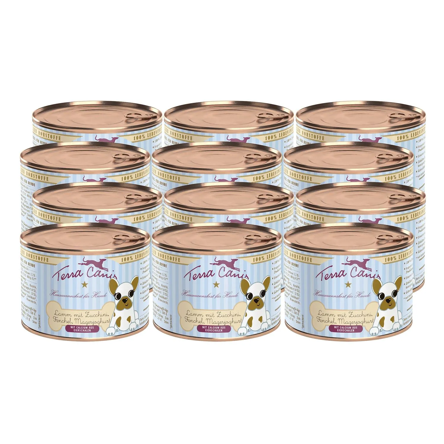 Terra Canis Pollo con zucca, Puppy cibo umido per cani, 12x200g - immagine 1