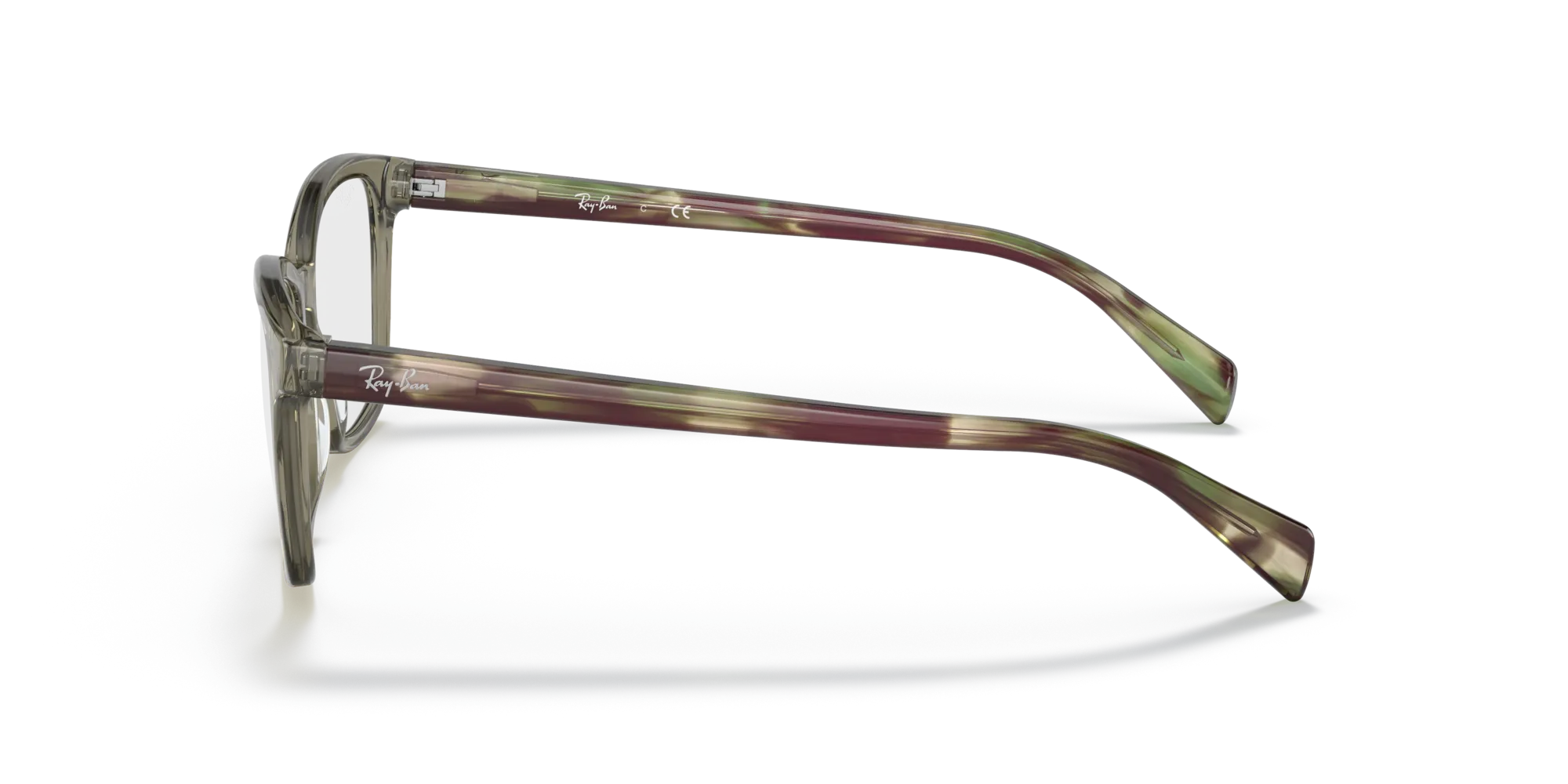 Ray - Ban RX5362 8178 Montature da vista Acetato Verde Trasparente Farfalla Normale - immagine 4