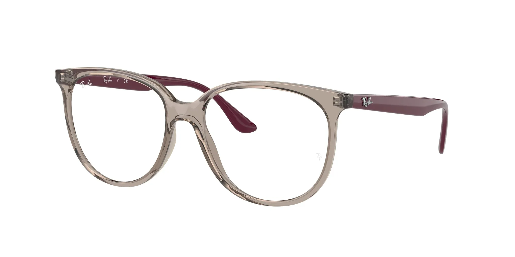 Ray - Ban RX4378V 8083 Montature da vista Iniettato Grigio Trasparente Squadrata Normale - immagine 1