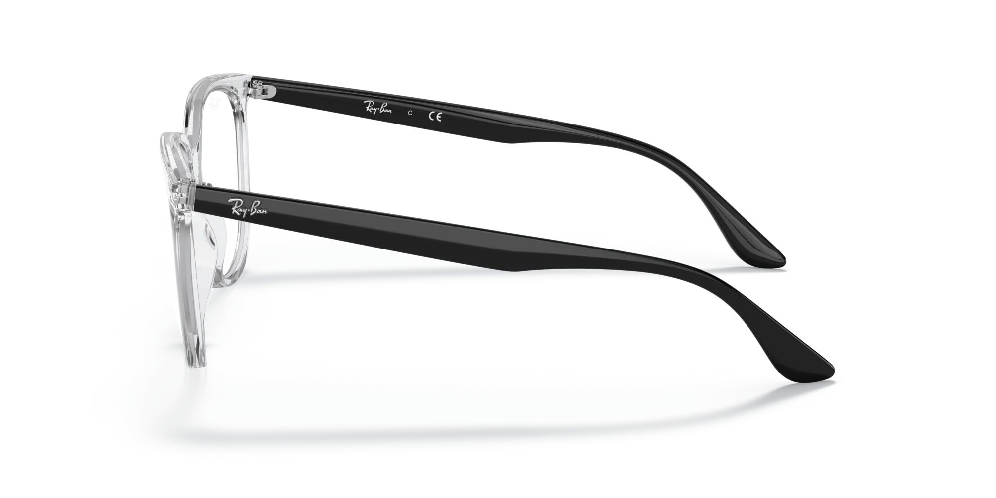 Ray - Ban RX4378V 5943 Montature da vista Iniettato Trasparente Trasparente Squadrata Normale - immagine 4
