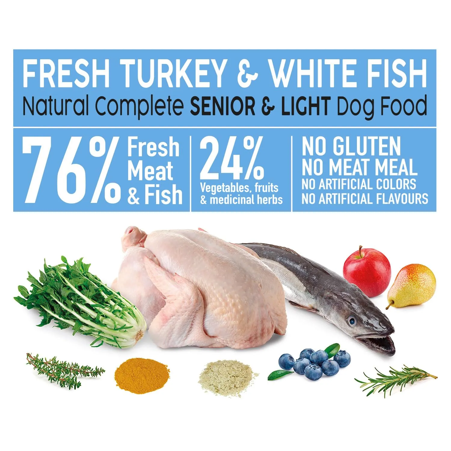 Arquivet Fresh Senior & Light Tacchino e Pesce bianco 10Kg - Alimentazione semi-umida - immagine 2