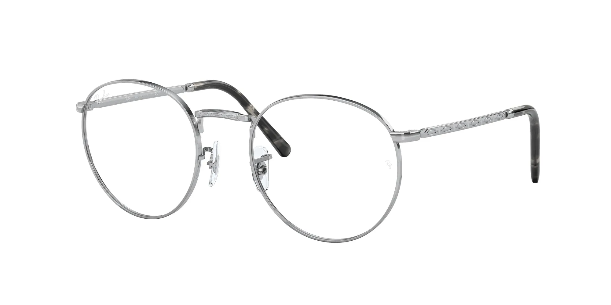 Ray - Ban RX3637V NEW ROUND 2501 Montature da vista Metallo Argento Trasparente Pantos Normale - immagine 1